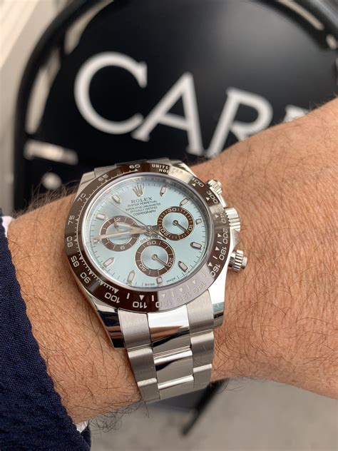 rolex daytona white gold rainbow diamond bezel|Rolex platinum daytona 116506.